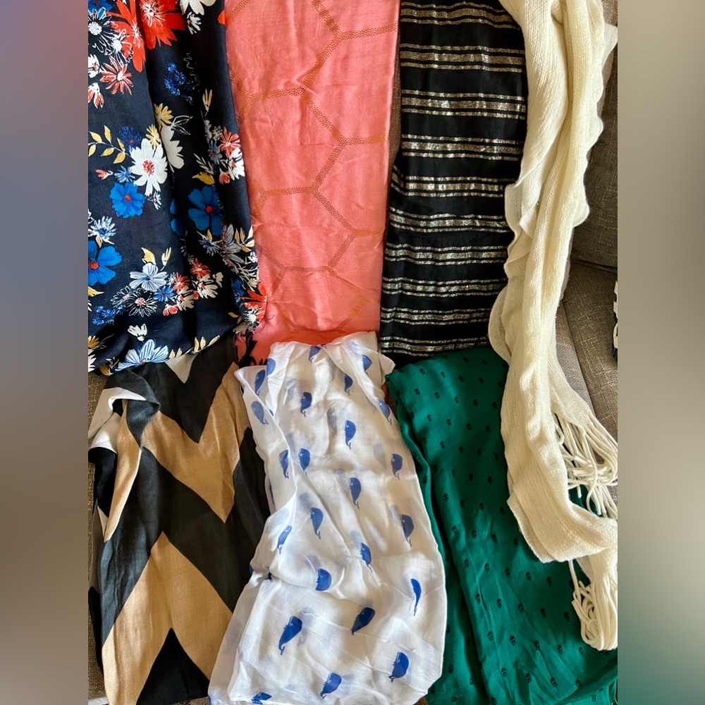 Scarves, shawl, infinity scarf